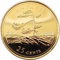 25 Cents Canada KM#223. Obverse