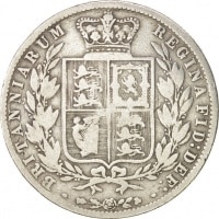 1/2 Crown Great Britain KM#756. Obverse