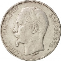 5 Francs France KM#773.1. Reverse