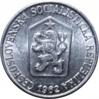 Haler Czechoslovakia KM#51. Reverse