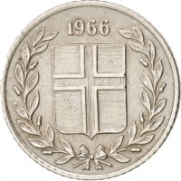 10 Aurar Iceland KM#10. Reverse