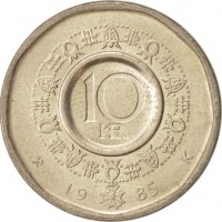 10 Kroner Norway KM#427. Obverse