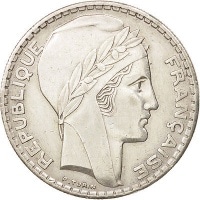 20 Francs France KM#879. Reverse