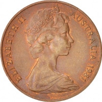 2 Cents Australia KM#63. Reverse