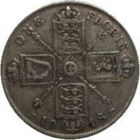 Florin, 2 Shillings Great Britain KM#817. Obverse