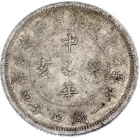 20 Cents Fukien Province Y#381.2. Reverse