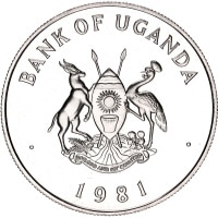 200 Shillings Uganda KM#26. Reverse