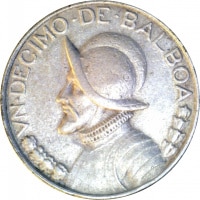 1/10 Balboa Panama KM#10.1. Obverse